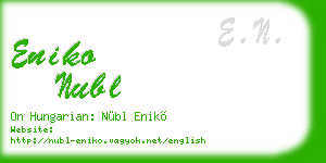 eniko nubl business card